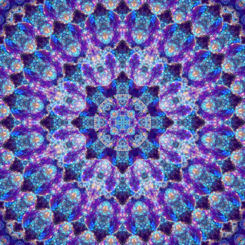 Luminous Crystal Flower Mandala